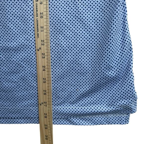 Byron Nelson Golf Polo S | DriWay Moisture-Wick | Blue Print Shirt - Picture 9 of 12
